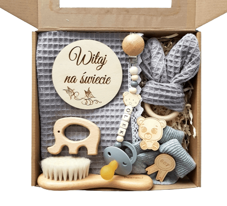 Zestaw Prezentowy dla Niemowlaka - Powitalny Gift Box na Narodziny