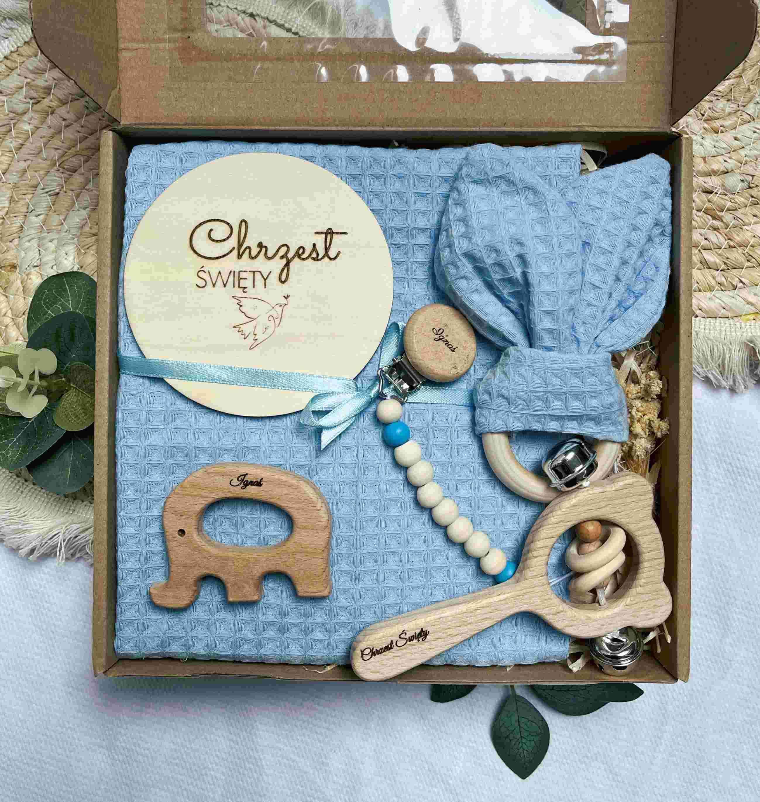 Prezent na Chrzest Święty – Uniwersalny Zestaw Pamiątkowy z Personalizacją