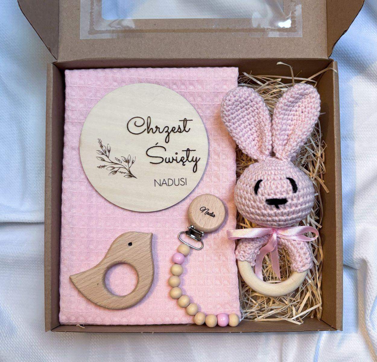 Pamiątkowy Box na Chrzest Święty dla dziewczynki